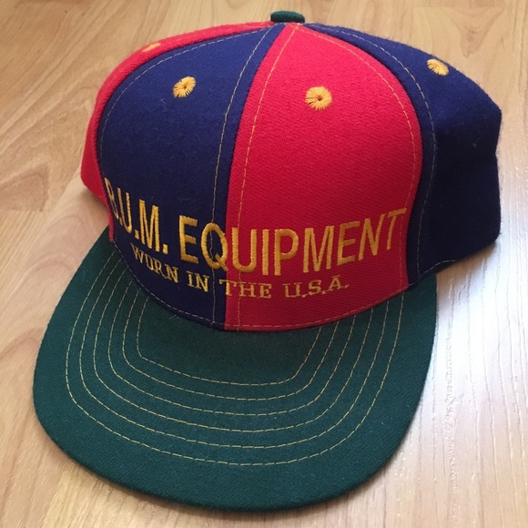Vtg B.U.M. Equipment Worn in the USA Snapback Hat - Picture 3 of 8